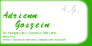 adrienn goszein business card